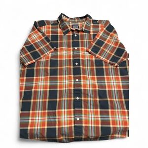 Patagonia Organic Cotton Plaid Short Sleeve Men’s Shirt Size XL
